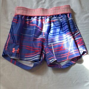 Under Armour Girl’s Vibrant Blue and Pink Shorts
